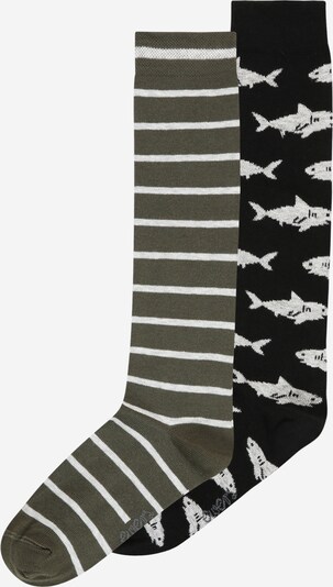 EWERS Socks in Khaki / Black / White, Item view
