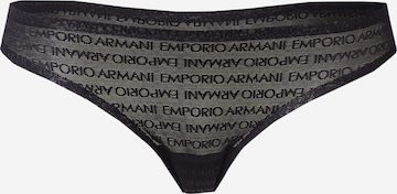Emporio Armani - Tanga en negro: frente
