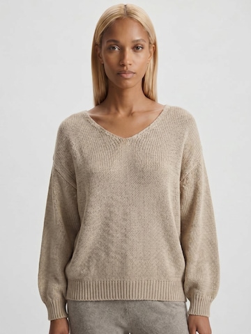 Pull-over oversize 'Milana Cotton' americandreams en marron : devant