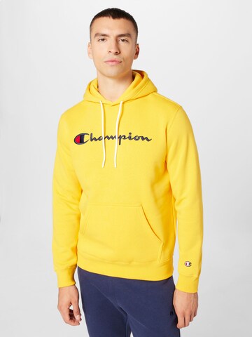Champion Authentic Athletic Apparel Sweatshirt i gul: framsida