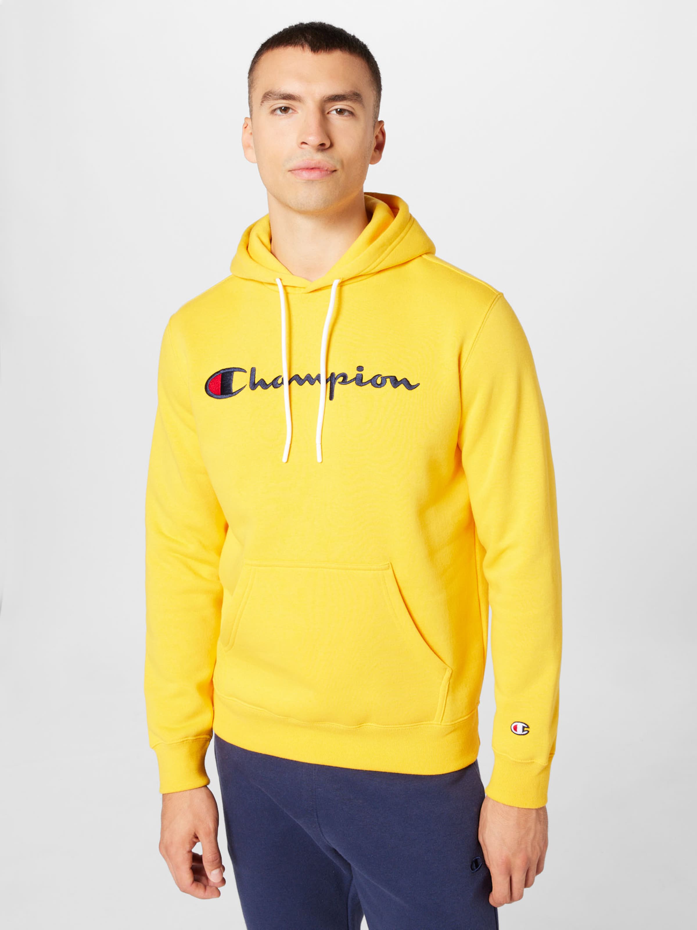 Champion Authentic Sweatshirt i Gul | ABOUT