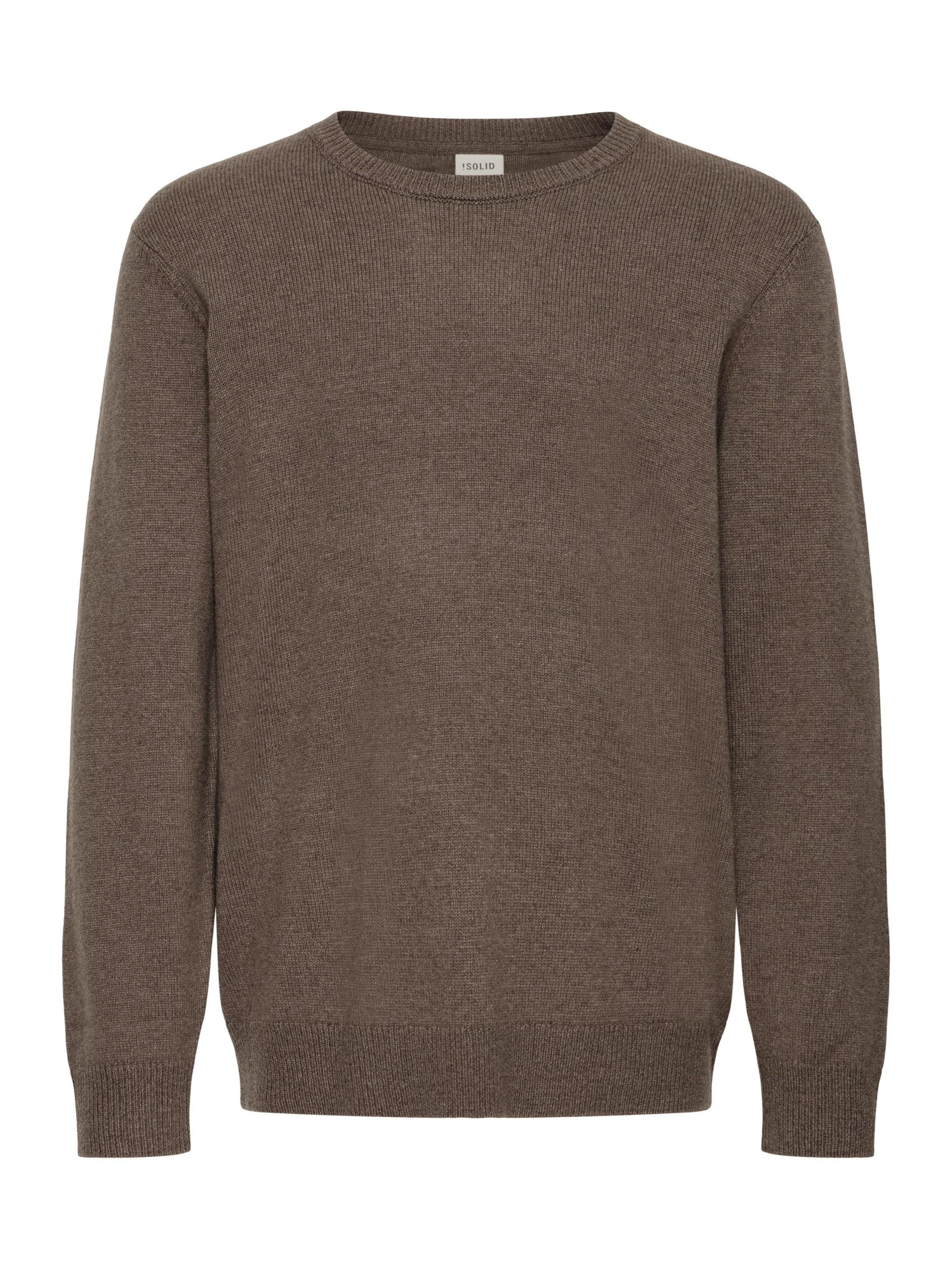 !Solid - Pullover ' SDRICK ' em castanho: frente
