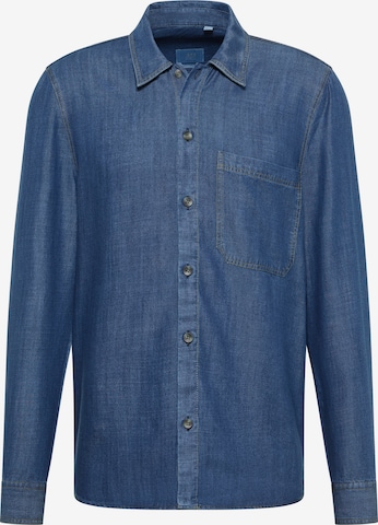 ETERNA Regular fit Button Up Shirt in Blue: front