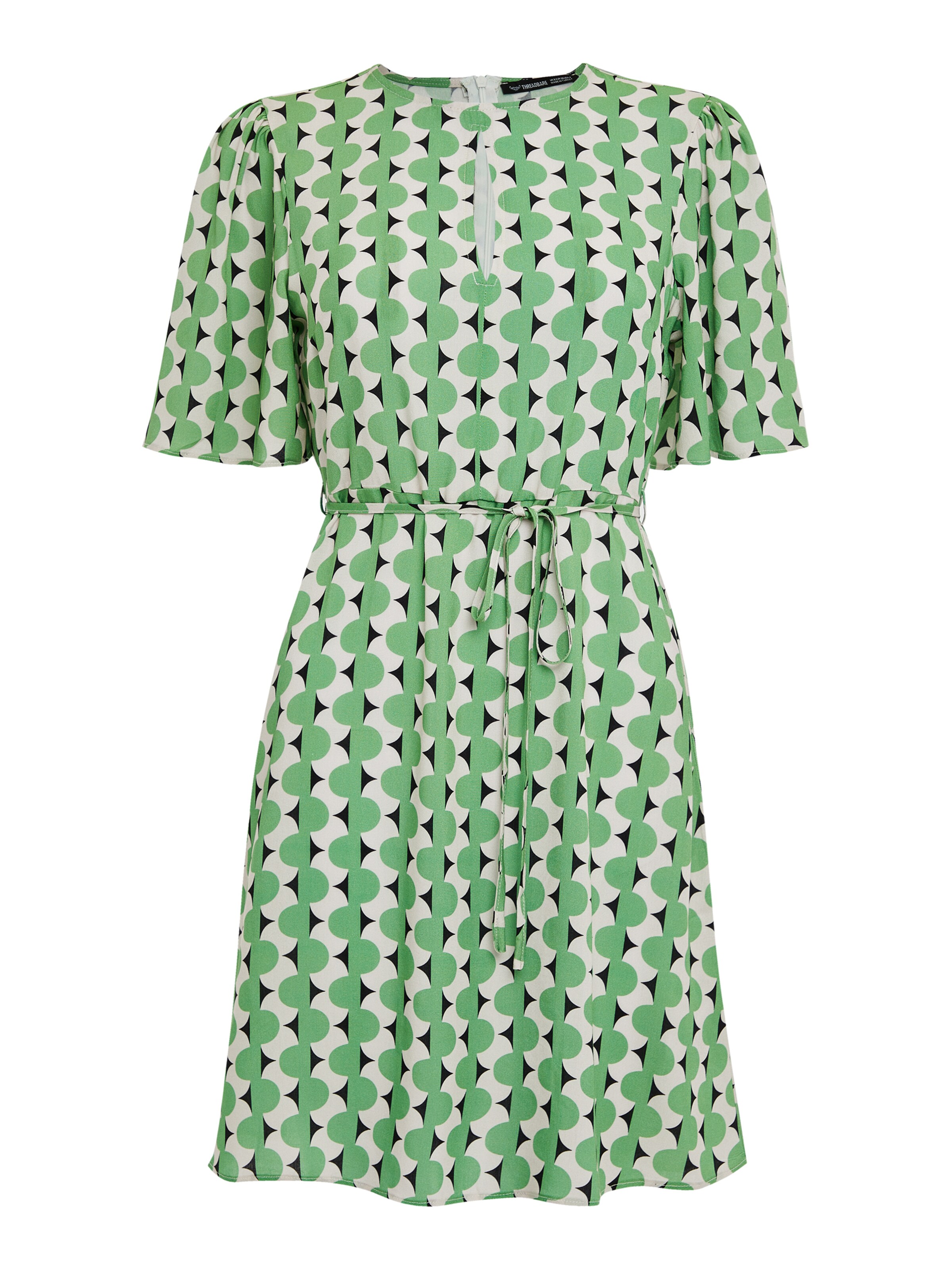 Threadbare Summer Dress 'Cleveland' in Green: front
