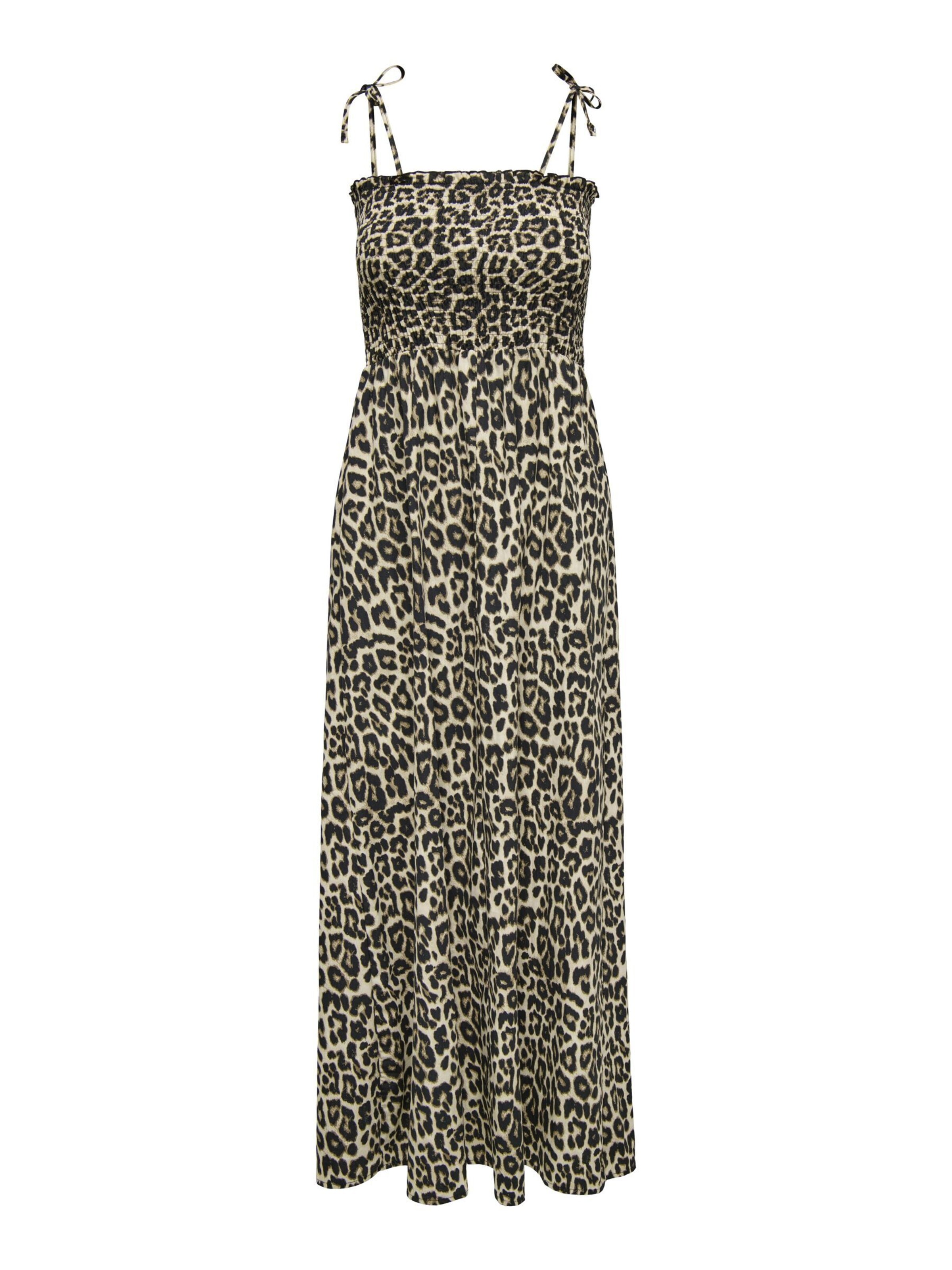 ONLY Vestido de verano en marrón / capuchino / negro, Vista del producto