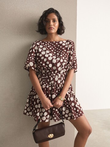 Robe Next en marron : devant