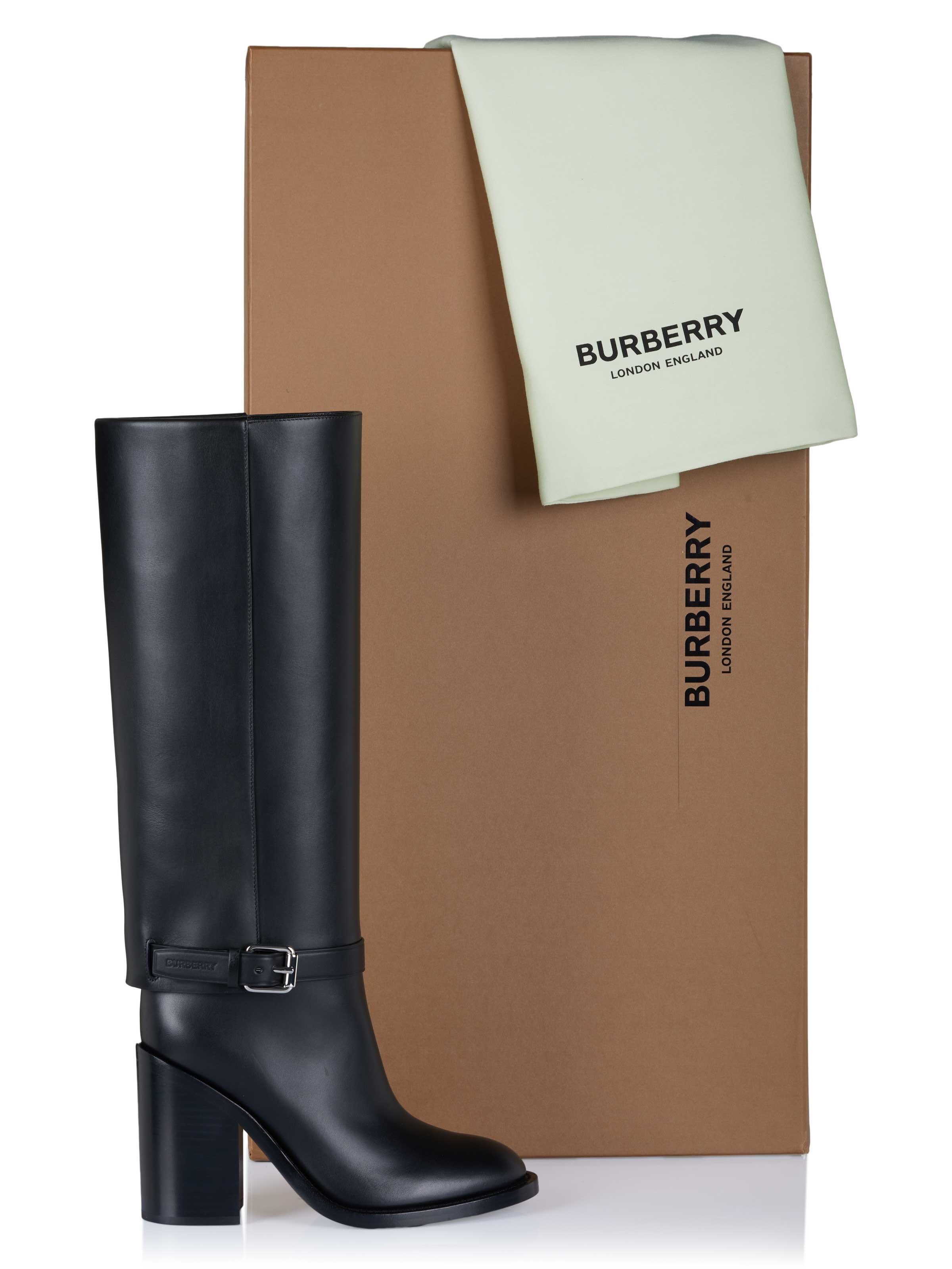 Boots 'Burberry EMMETT Stiefel schwarz' BURBERRY en noir