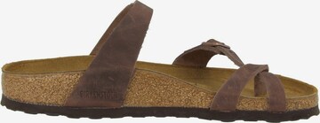 BIRKENSTOCK Ujjelválasztó-pántos szandál 'Mayari' - barna