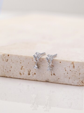 Hey Happiness - Pendientes 'Flower Drop' en plata