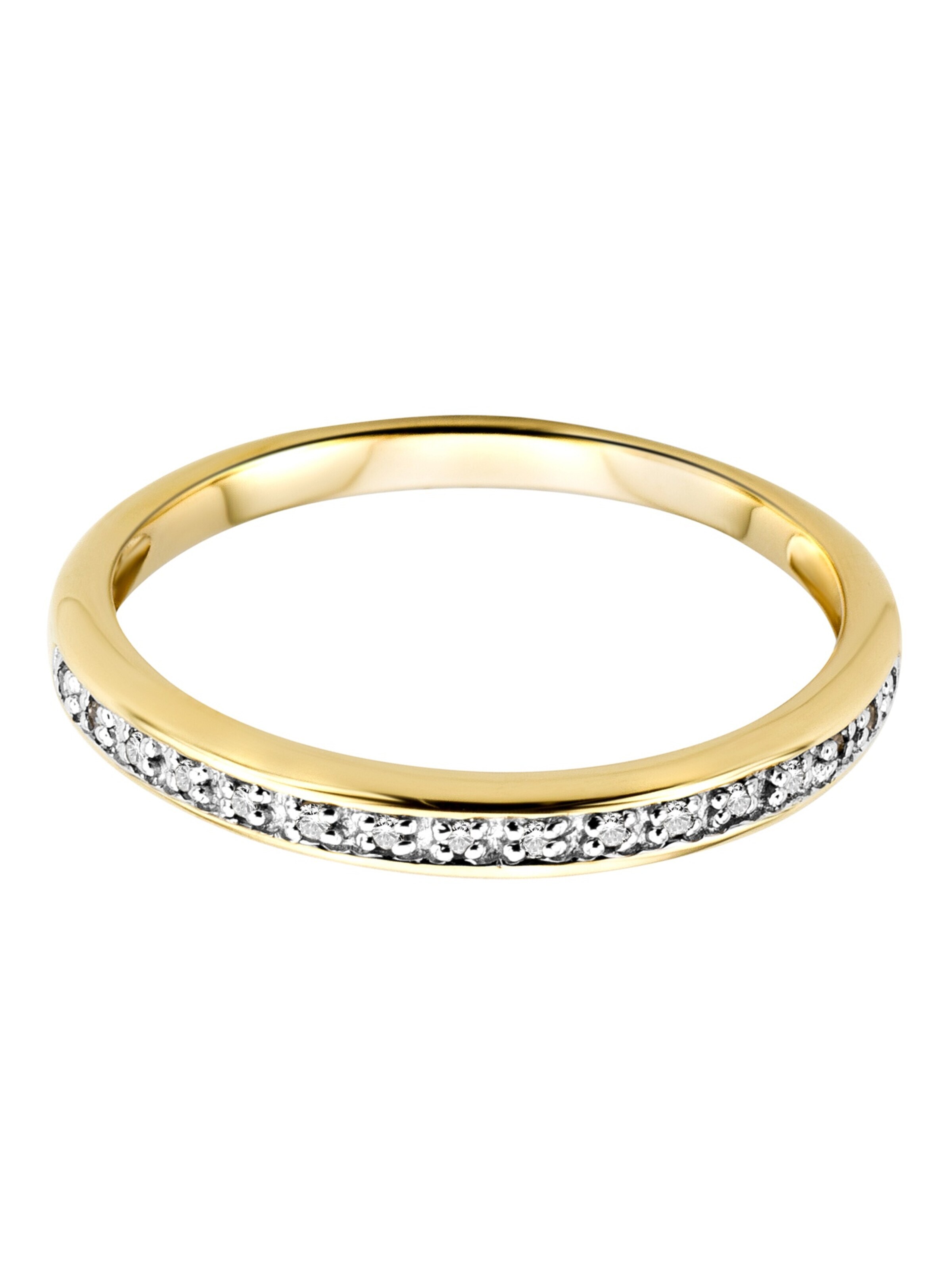 DIAMANT LETERNEL Ring 'Eternity-Ring aus 375 Gelbgold mit 0.05 Karat Diamant' in Gold