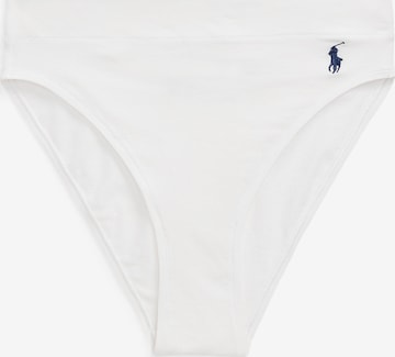 Polo Ralph Lauren Slip ' HIGH BRIEF ' in Wit: voorkant