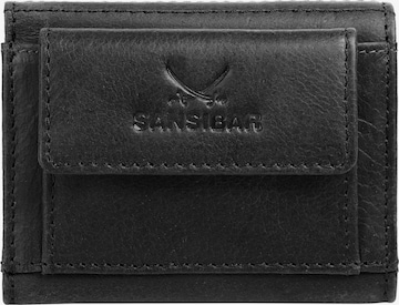 SANSIBAR Wallet in Black: front