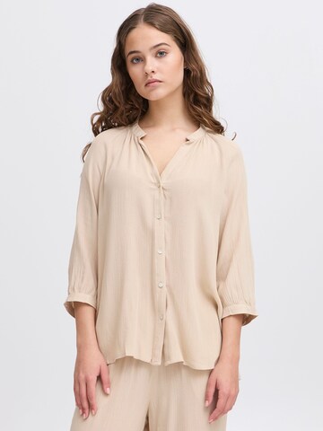ICHI Bluse 'Marrakech' in Beige: Vorderseite