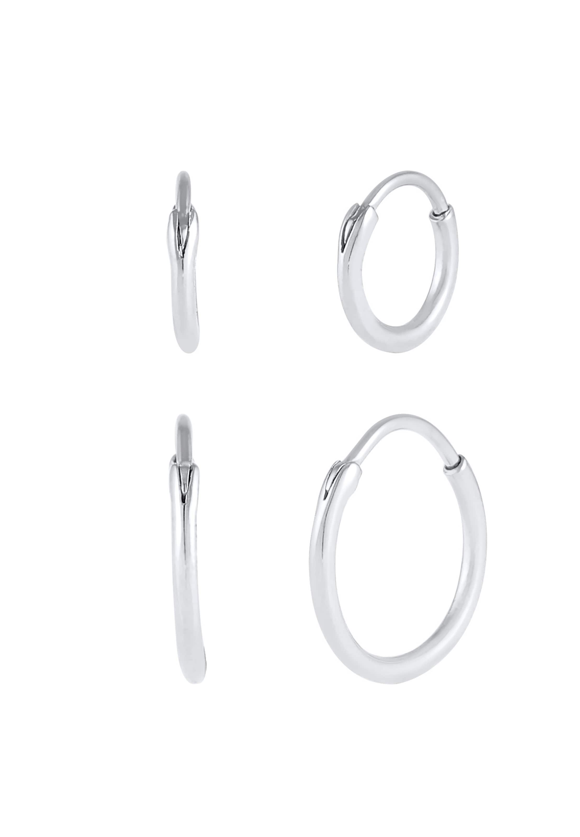 Boucles d'oreilles 'Creolen' KUZZOI en argent