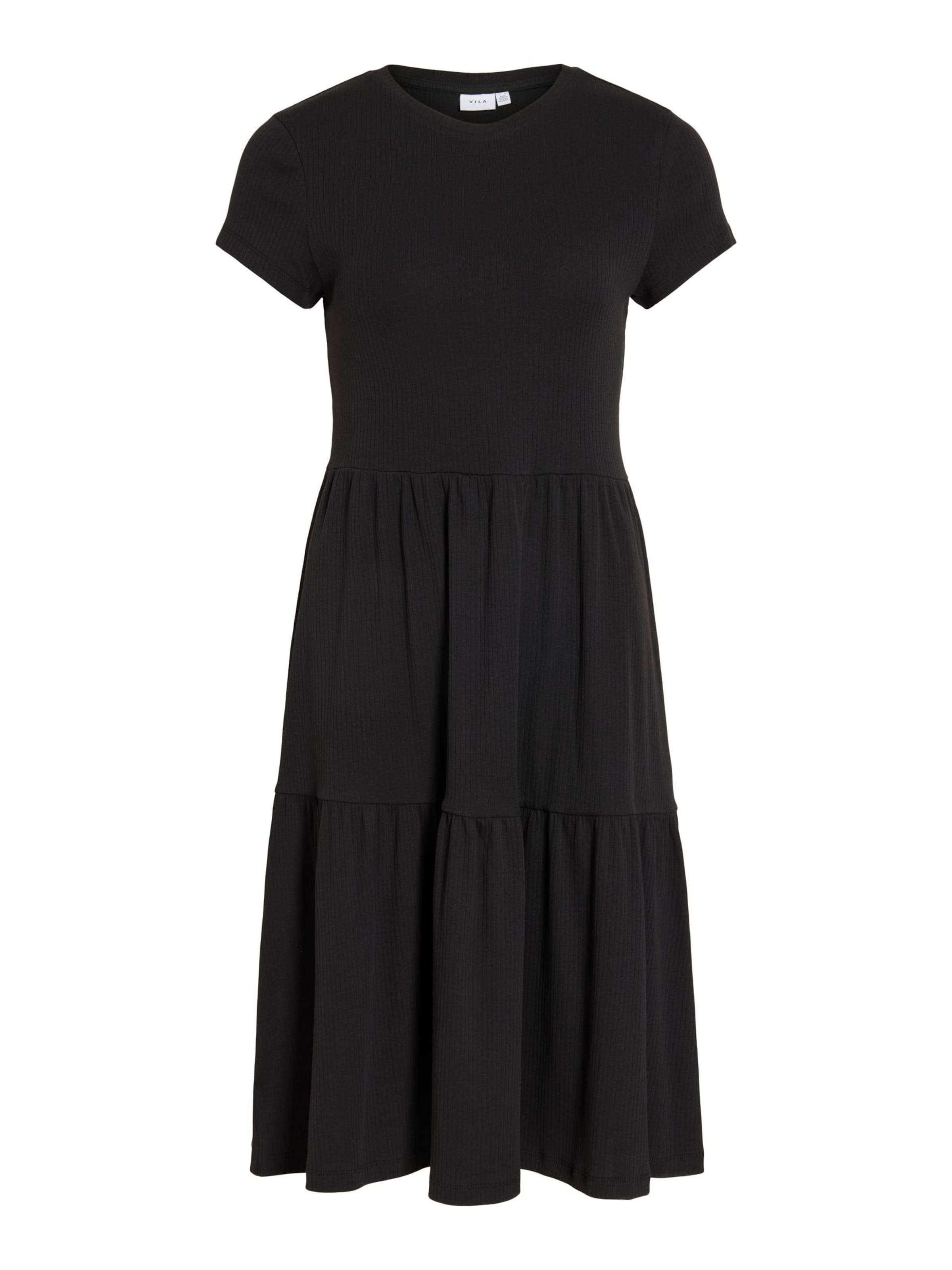Robe 'VIHOLLIE' VILA en noir : devant