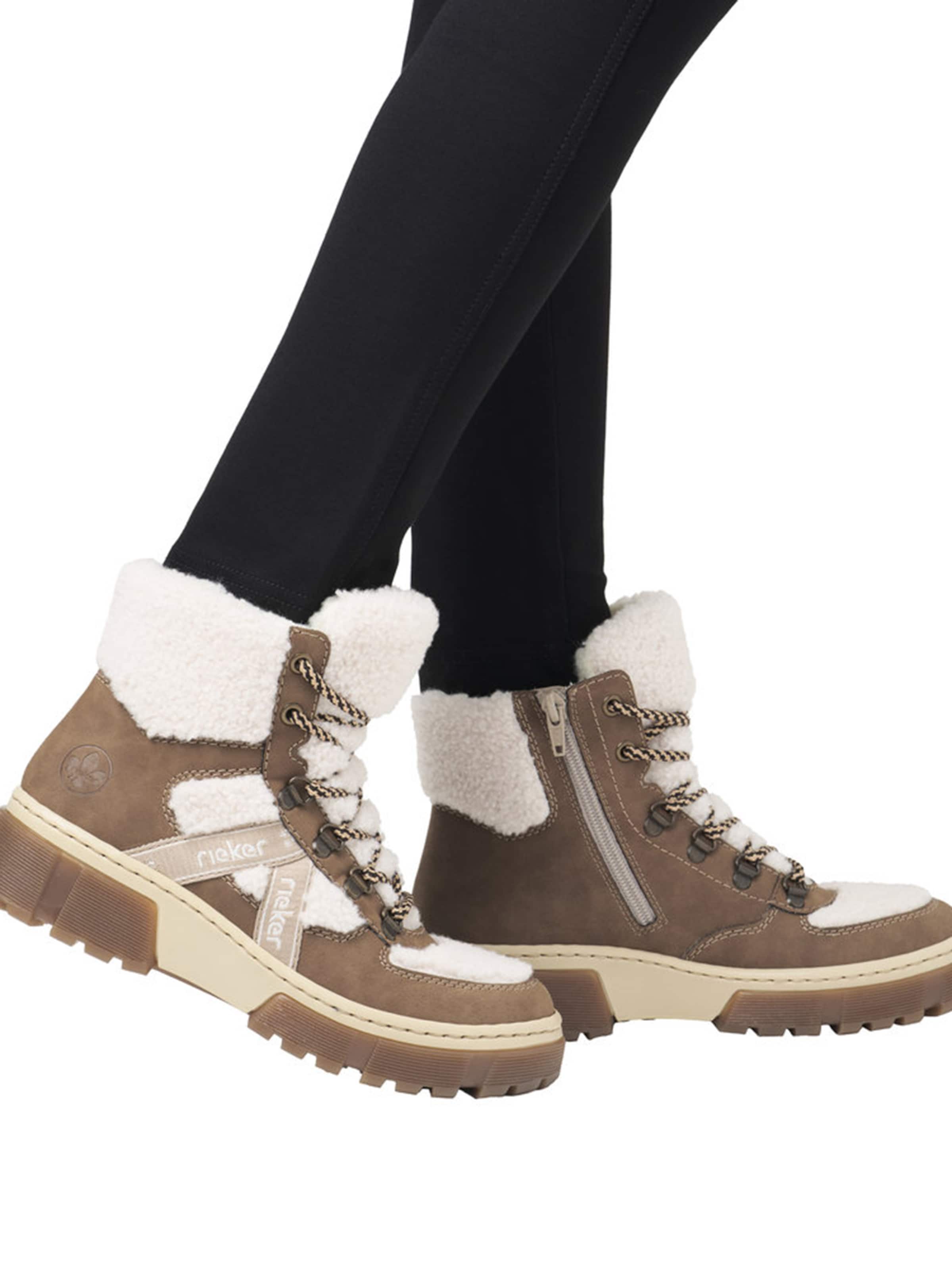 Rieker Ботинки на шнуровке в Бежевый