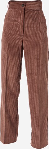 Wide Leg Pantalon Sisley en marron : devant