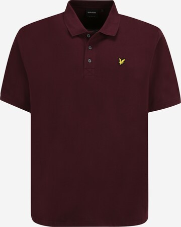 Tricou de la Lyle & Scott Big&Tall pe roșu: față