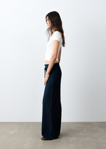 MANGO TEEN Wide leg Pants 'Costaln' in Blue