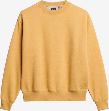 Sweat-shirt 'Essential' Superdry en jaune : devant