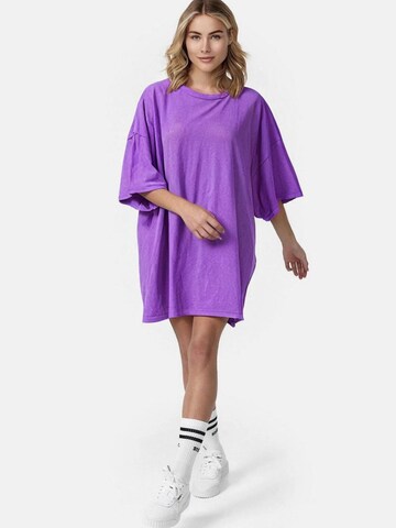 Worldclassca Oversized Shirt in Purple: front