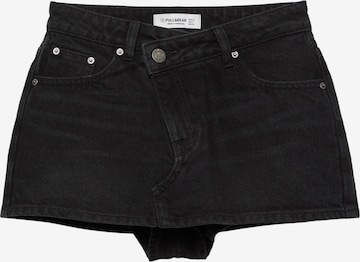 Pull&Bear Hosenrock in Schwarz: Vorderseite