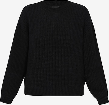 DreiMaster Klassik Pulover | črna barva: sprednja stran