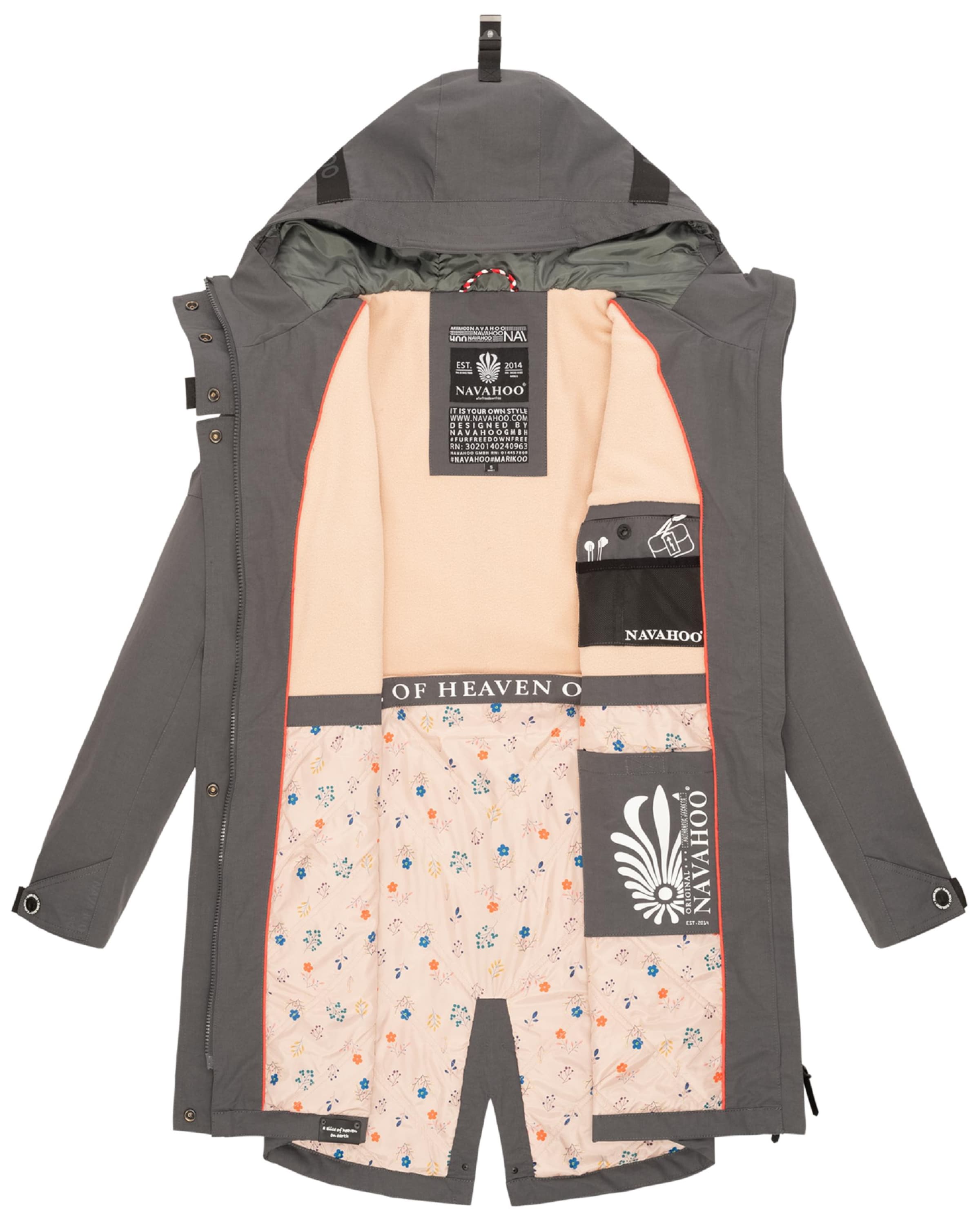 NAVAHOO Функционално яке 'Pfefferschote' в сиво