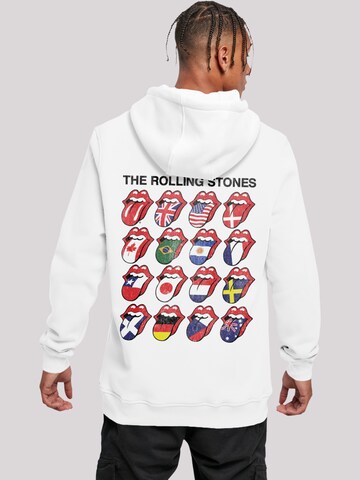 F4NT4STIC Sweatshirt 'The Rolling Stones Voodoo Lounge Tongues' in Wit