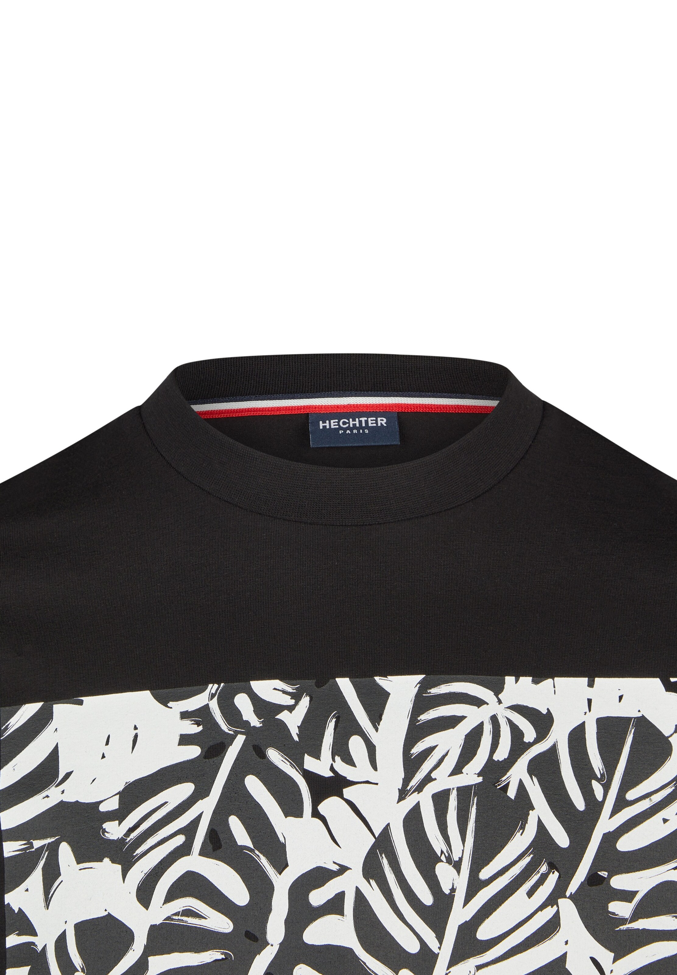 HECHTER PARIS Shirt 'JERSEY' in Zwart