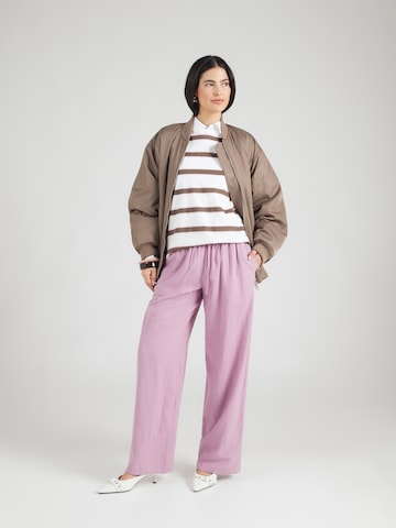 TOPSHOP Wide leg Παντελόνι 'LAKIA' σε λιλά