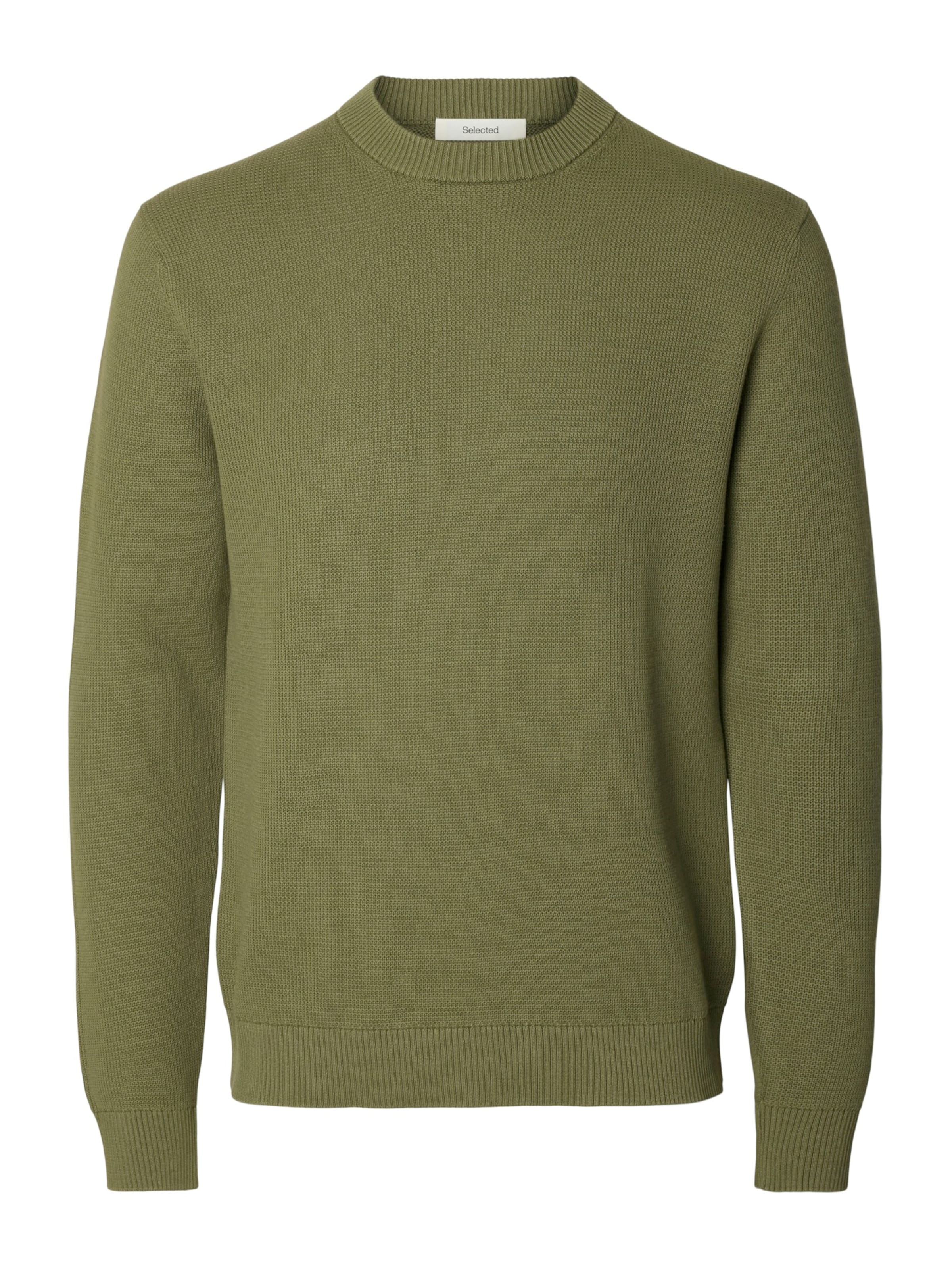 SELECTED Свитер 'SLHDANE' в Зеленый: спереди