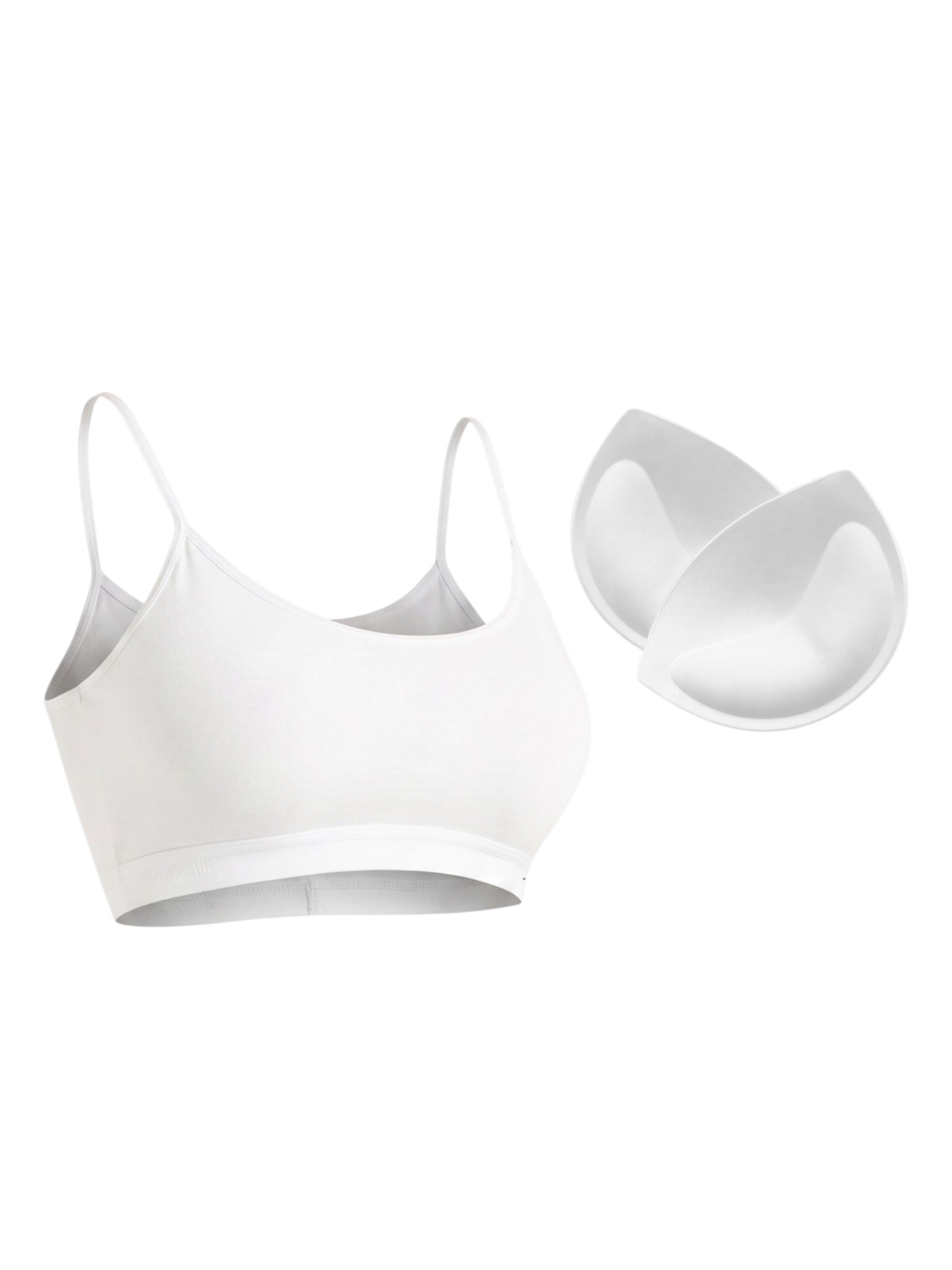 WENOR Bustier Biustonosz sportowy w kolorze biały