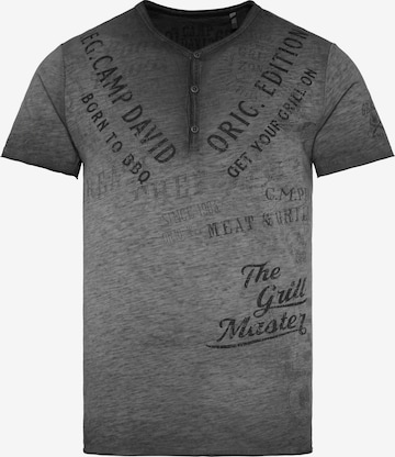 CAMP DAVID Shirt in Grey: front