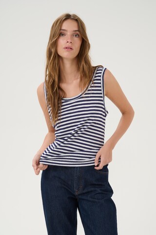 My Essential Wardrobe Top 'Lisa' in Blue: front