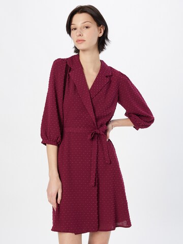 Closet London Shirt Dress in Red: front