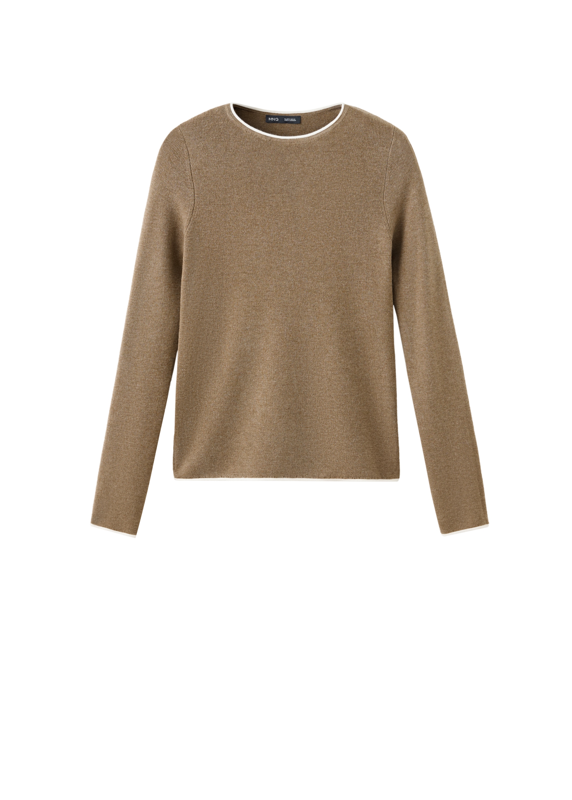 Pull-over 'LUCCAPK' MANGO en marron : devant