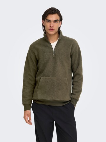 Only & Sons Sweater 'EMILIO ' in Brown: front
