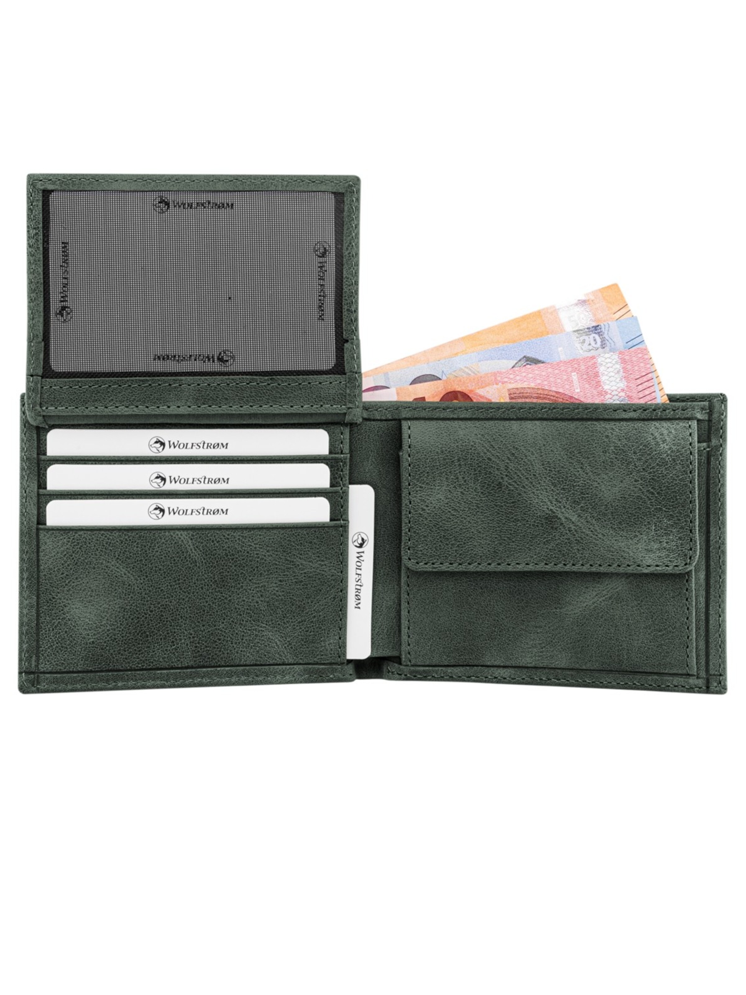 Wolfstrøm Wallet in Green