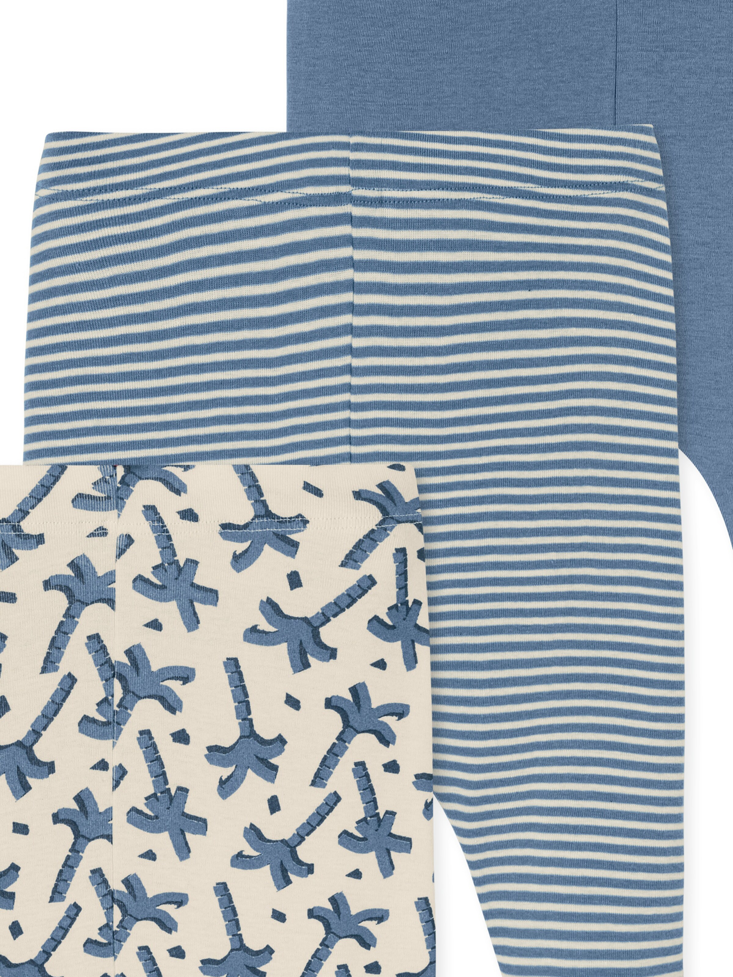 SCHIESSER Tapered Pyjamahose ' Nature Love ' in Beige