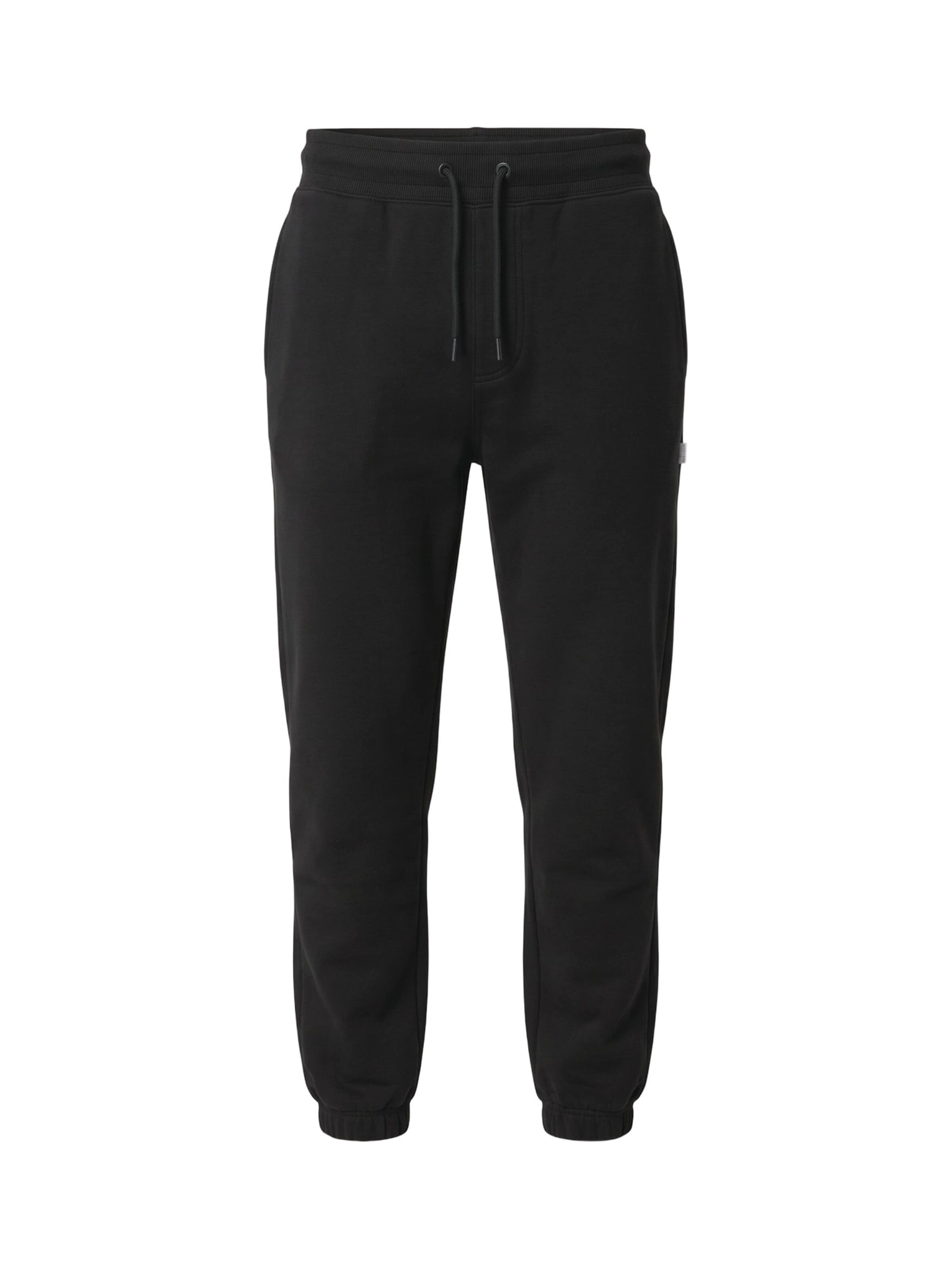 KANGOL Broek 'M' Essential Black Pants' in Zwart: voorkant