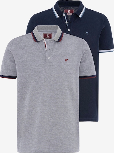 Marškinėliai iš Williot, spalva – tamsiai mėlyna / margai pilka / raudona / balta, Prekių apžvalga