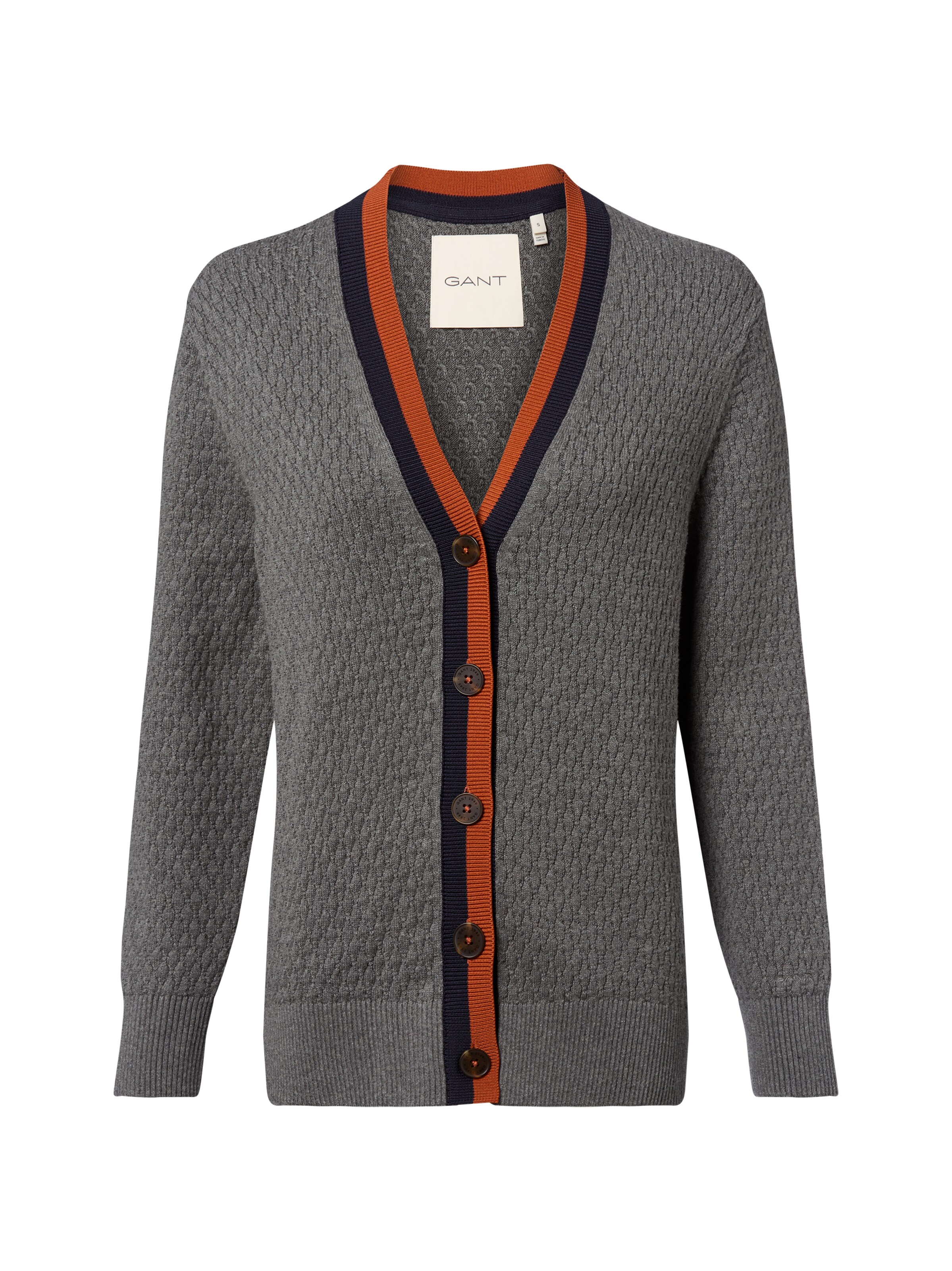 GANT Strickjacke in Grau: Vorderseite