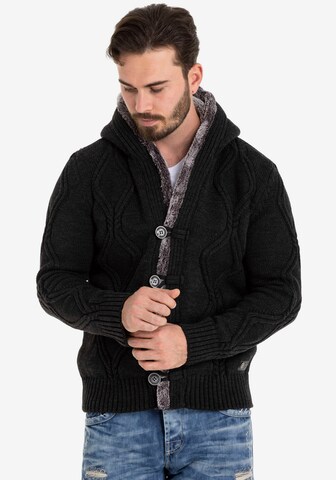 CIPO & BAXX Knit Cardigan in Black