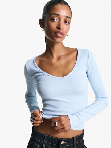 Bershka Shirts i blå: forside