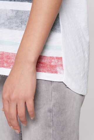 Soccx Shirt mit Logo- und Streifenprint in Mischfarben