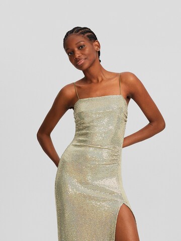 Bershka Cocktail Dress in Gold