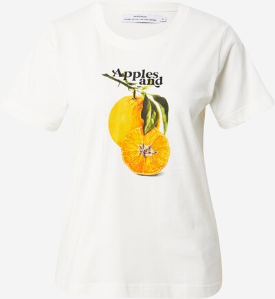 DEDICATED. Shirt 'Mysen' in Green / Orange / White, Item view