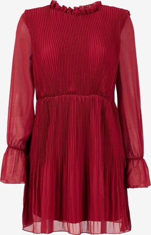 Robe de cocktail LELA en rouge : devant