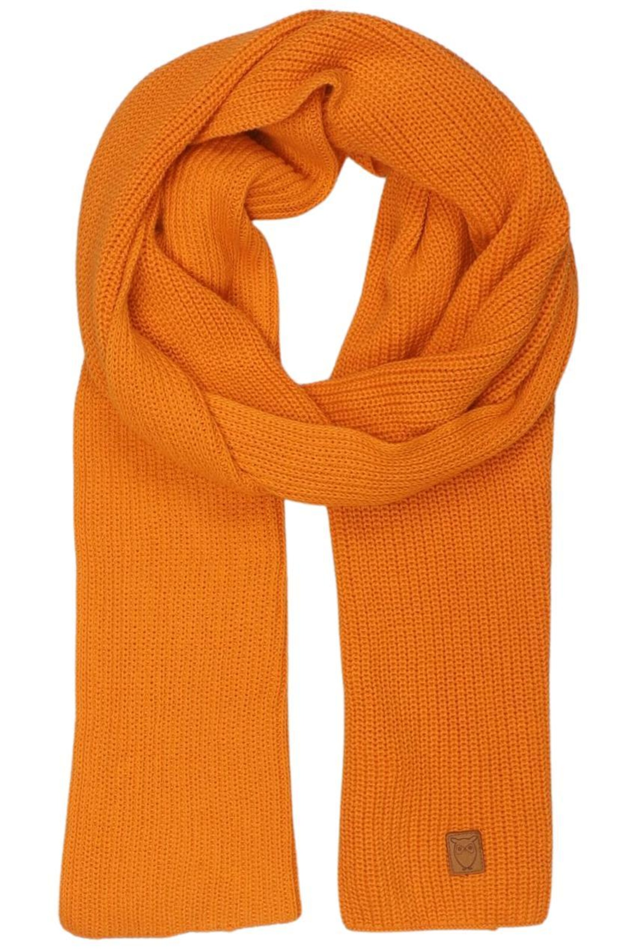 KnowledgeCotton Apparel Schal oder Tuch One Size in Orange: Vorderseite